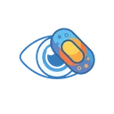 Ilustração de Ambliopia (Olho Preguiçoso)