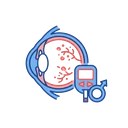Ilustração de Retinopatia Diabética