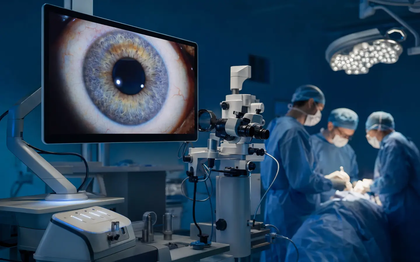 Centro cirúrgico oftalmológico do Visare Hospital de Olhos