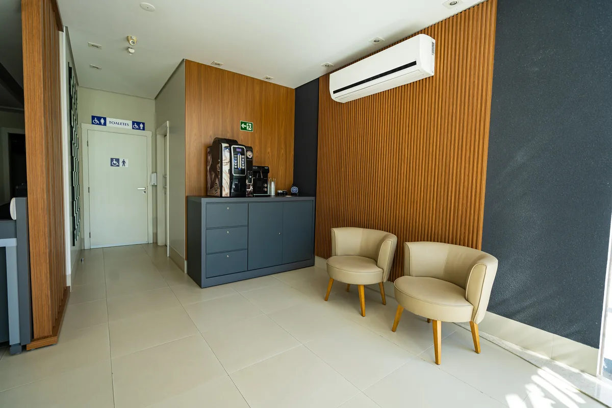 Sala de espera do Visare Hospital de Olhos em Presidente Prudente