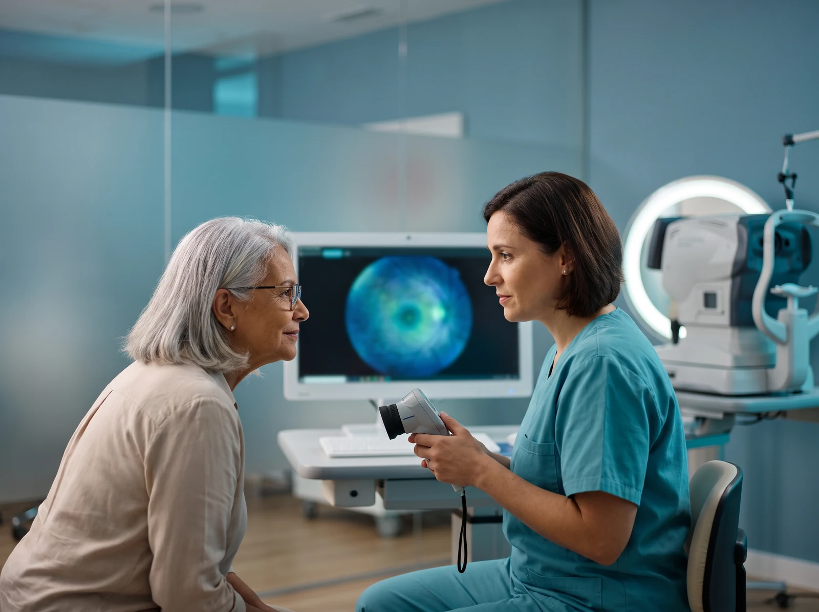 Avaliação oftalmológica da mácula para investigação de membrana epirretiniana